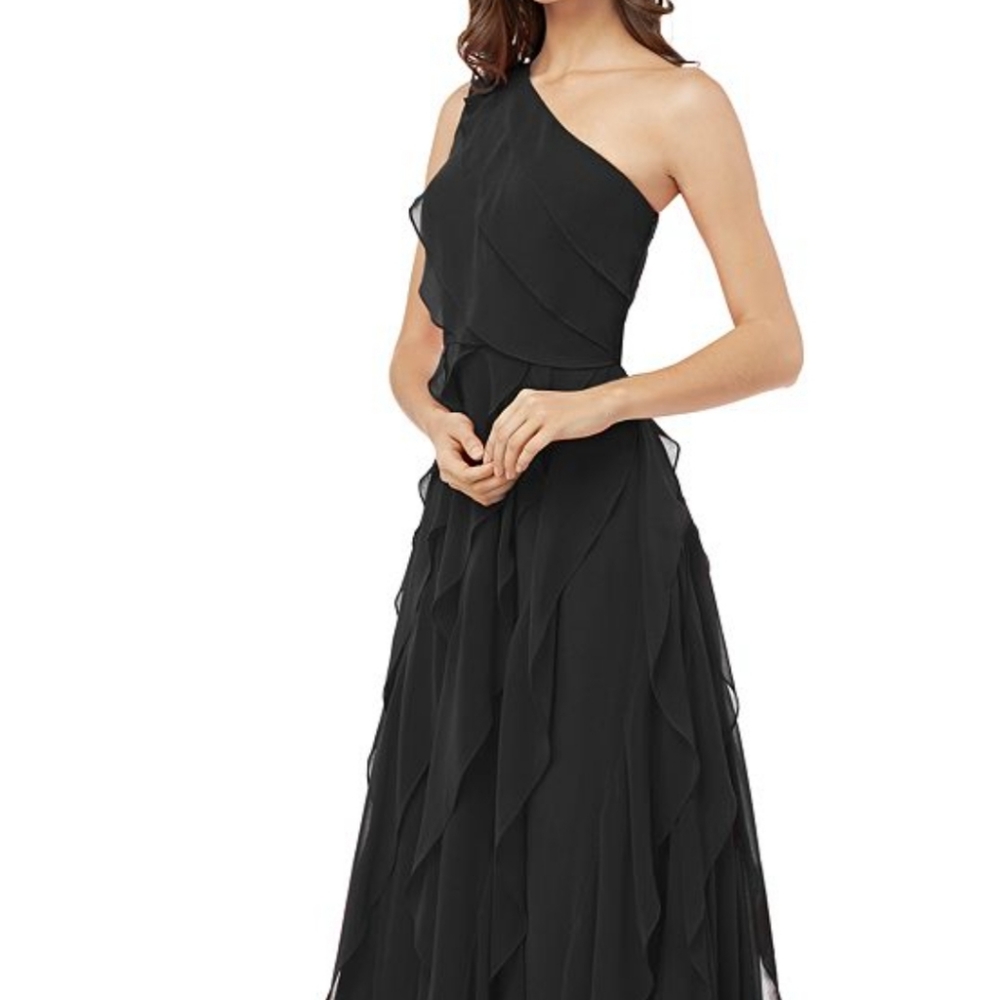 Carmen Marc Valvo cascading gown